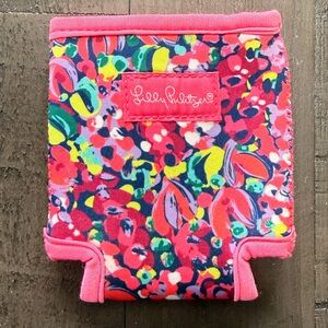 Lilly Pulitzer drink can hugger koozie